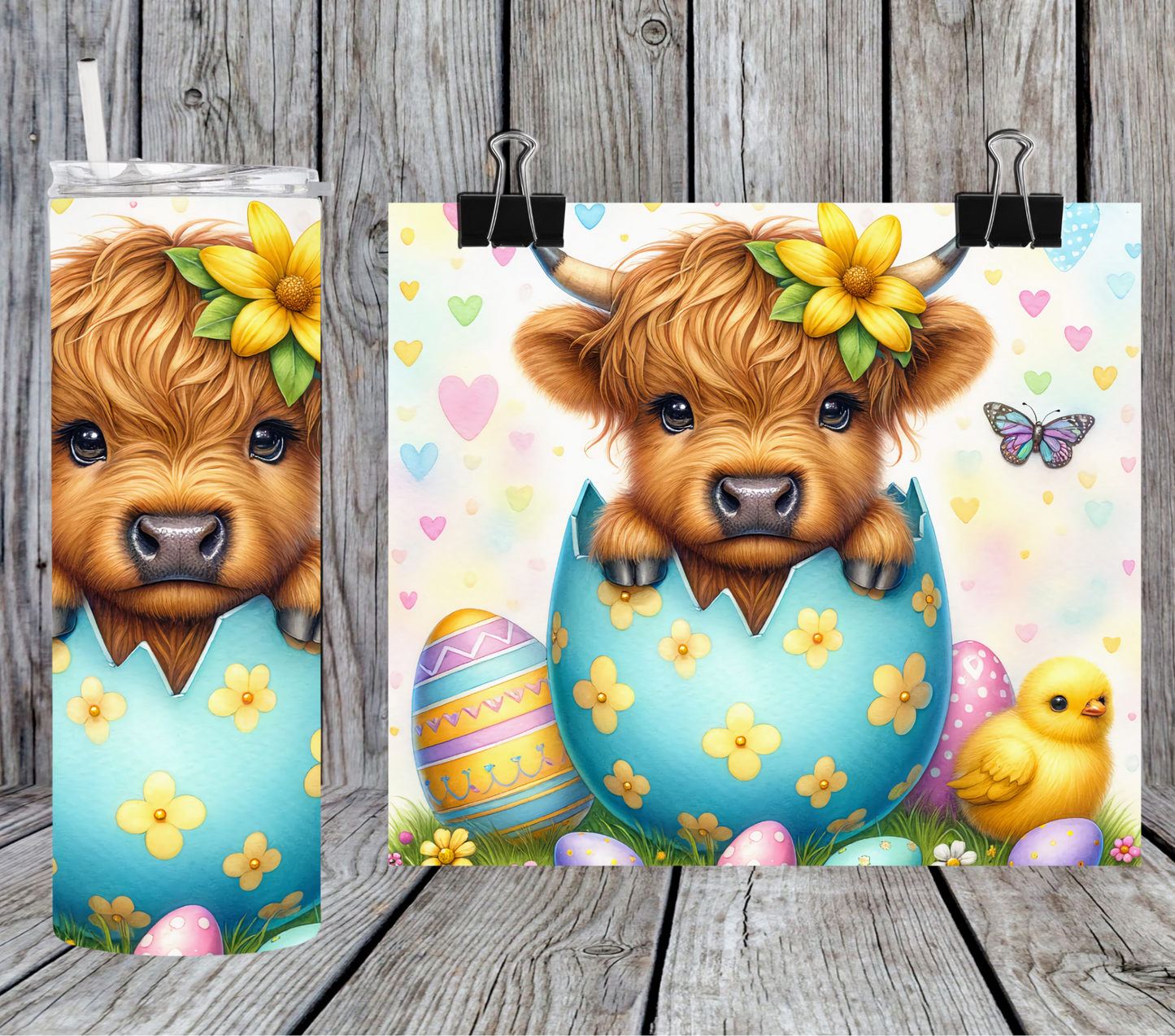 Easter Egg Highland Cow