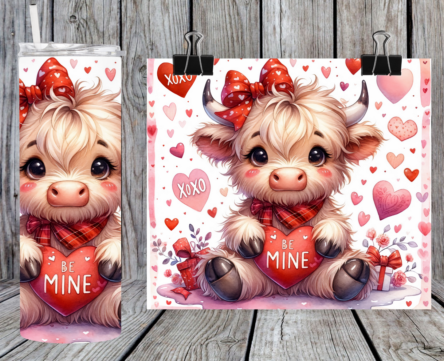 Valentines Highland Cow Be Mine