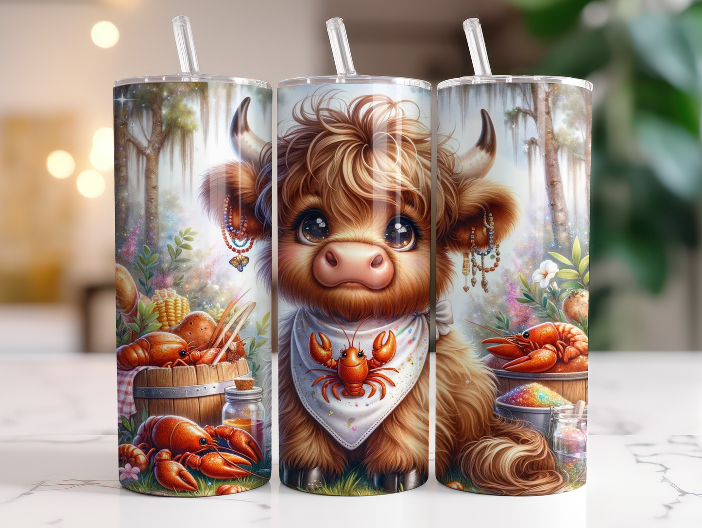 Crawfish season highland cow