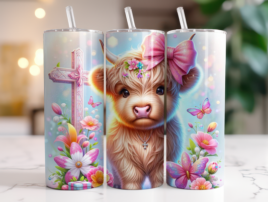 Easter highland cow