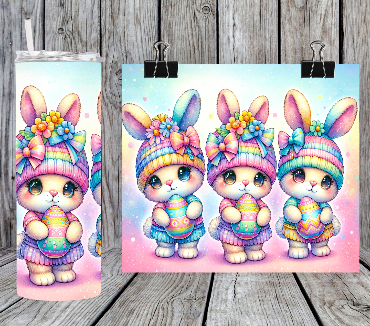 Easter Bunnies Pastel 2