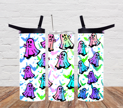 Halloween Ghosts giving the finger
