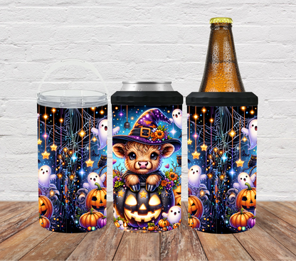 Halloween Highland cow-pumpkins