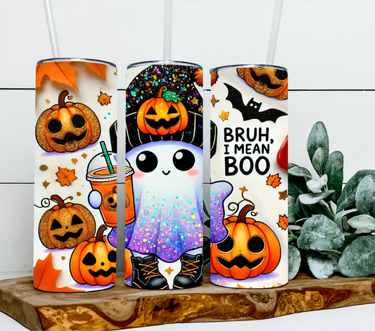 Halloween ghost Bruh, I mean Boo