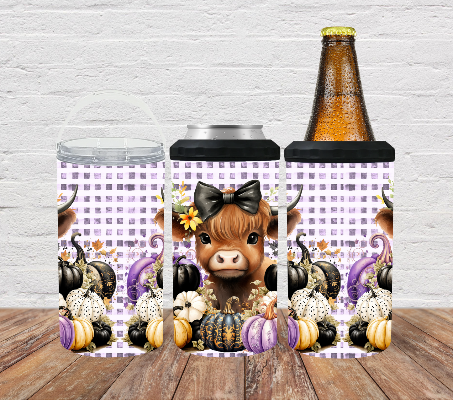 Halloween highland cow pumpkins