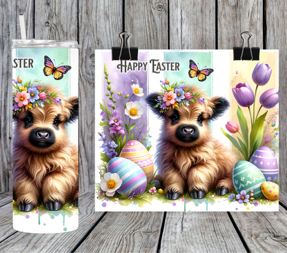 Happy Easter Highland Cow