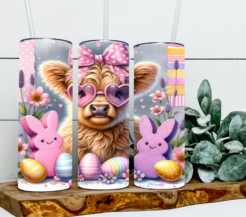Highland Cow Easter marshmallow bunnies