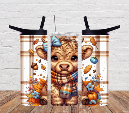 Highland Cow fall Plaid