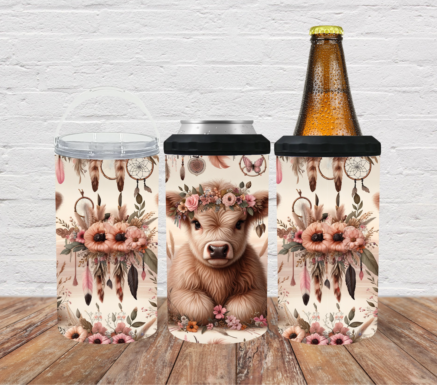 Highland cow boho dreamcatchers