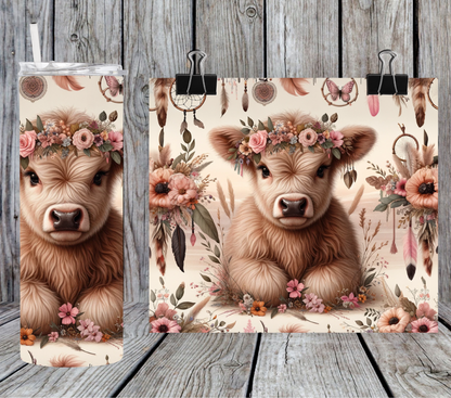 Highland cow boho dreamcatchers