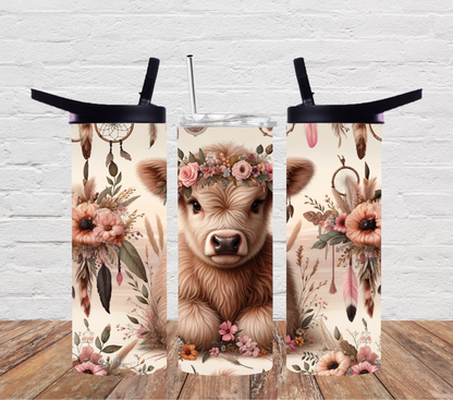 Highland cow boho dreamcatchers