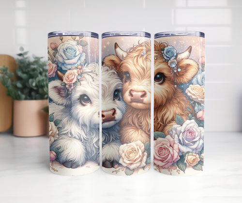 Highland cow sisters