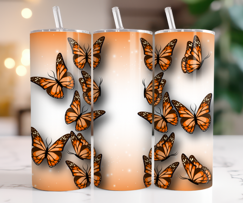 Orange butterflies