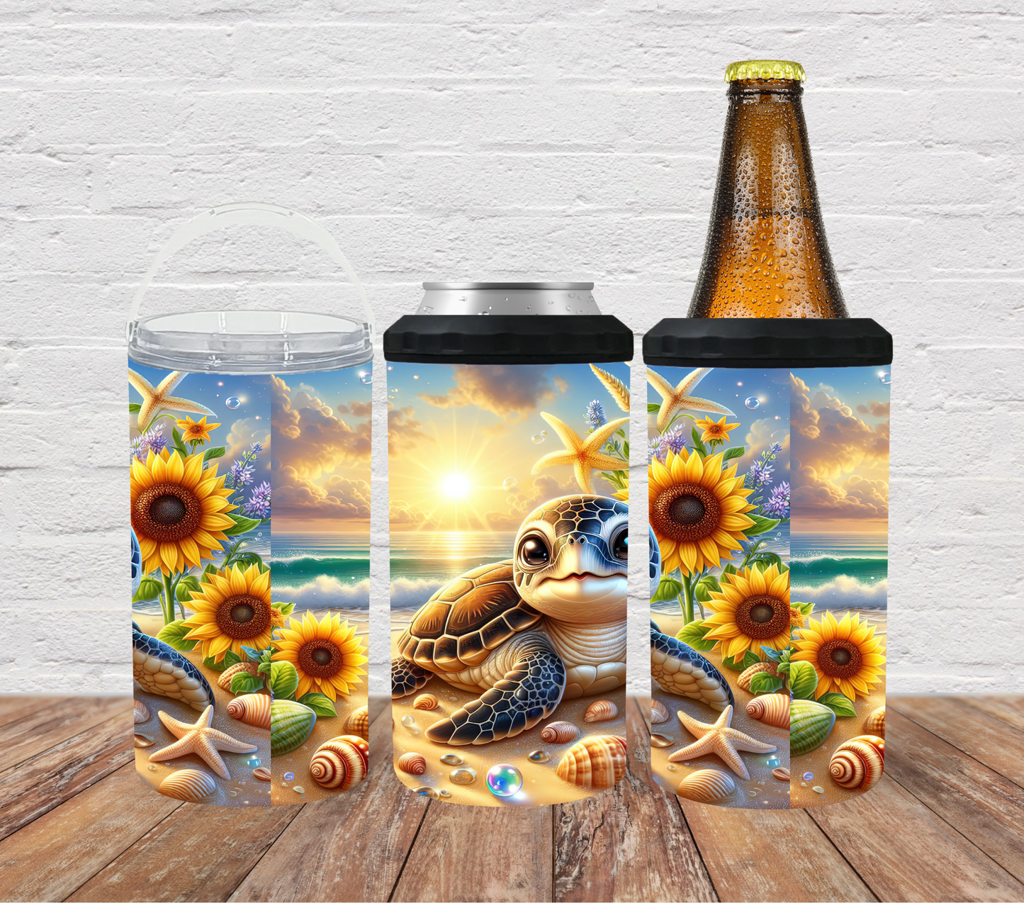 Turtle -sunflowers