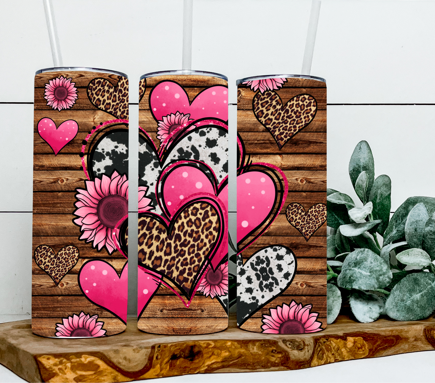 Valentines Day Western Hearts And Sunflowers