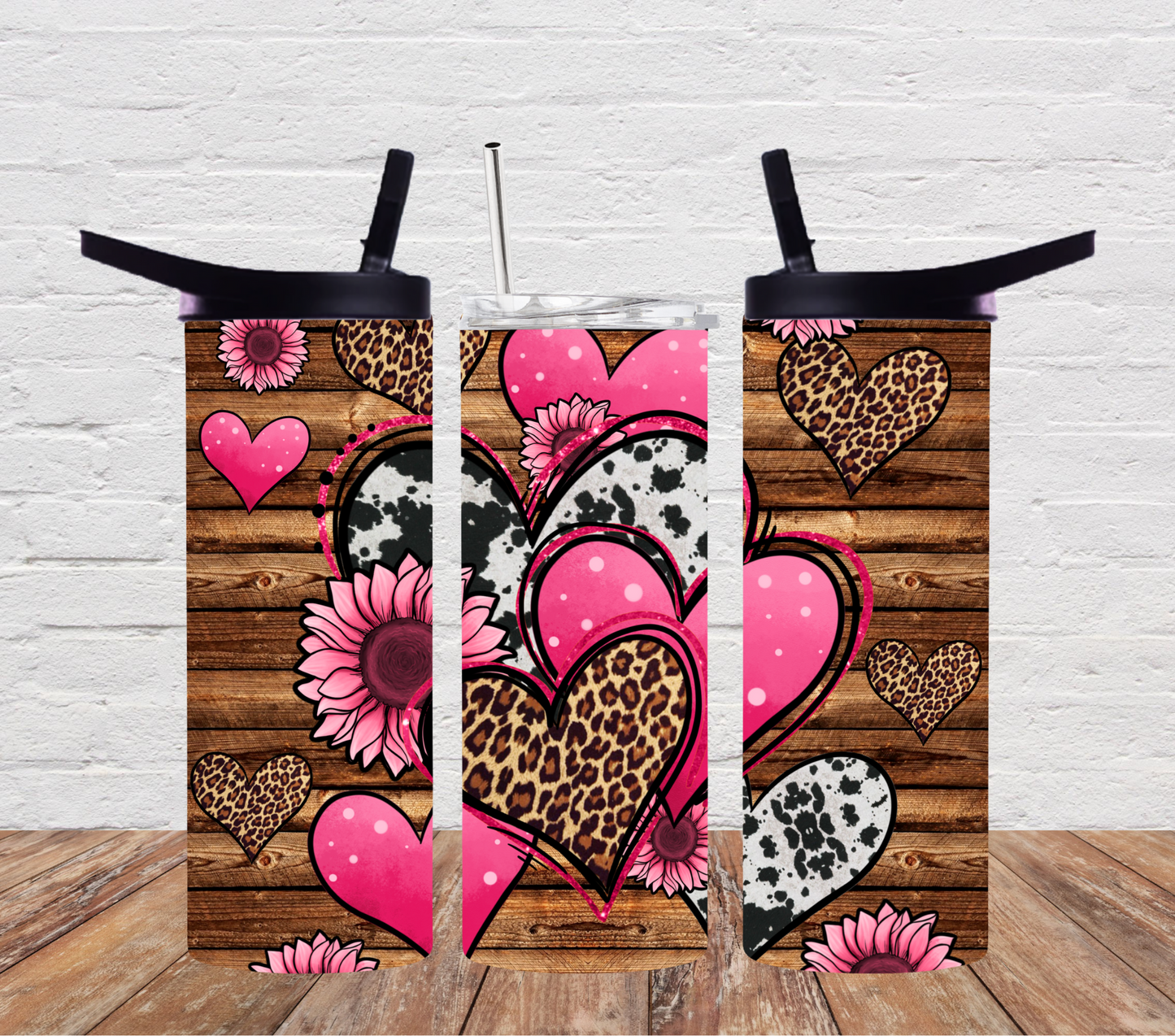 Valentines Day Western Hearts And Sunflowers