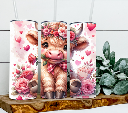 Valentines Highland Cow rose