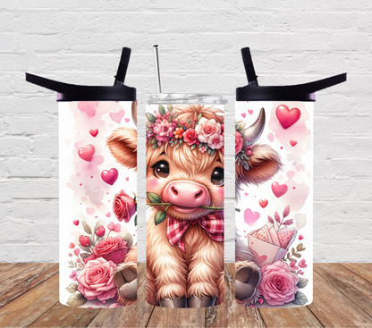 Valentines Highland Cow rose