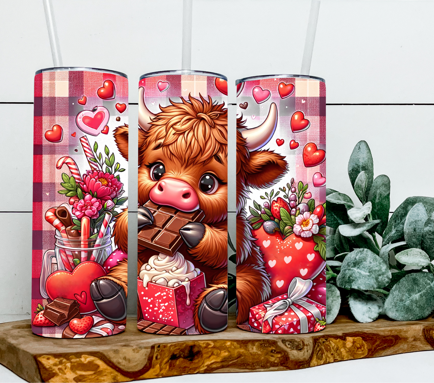 Valentines' highland cow chocolate