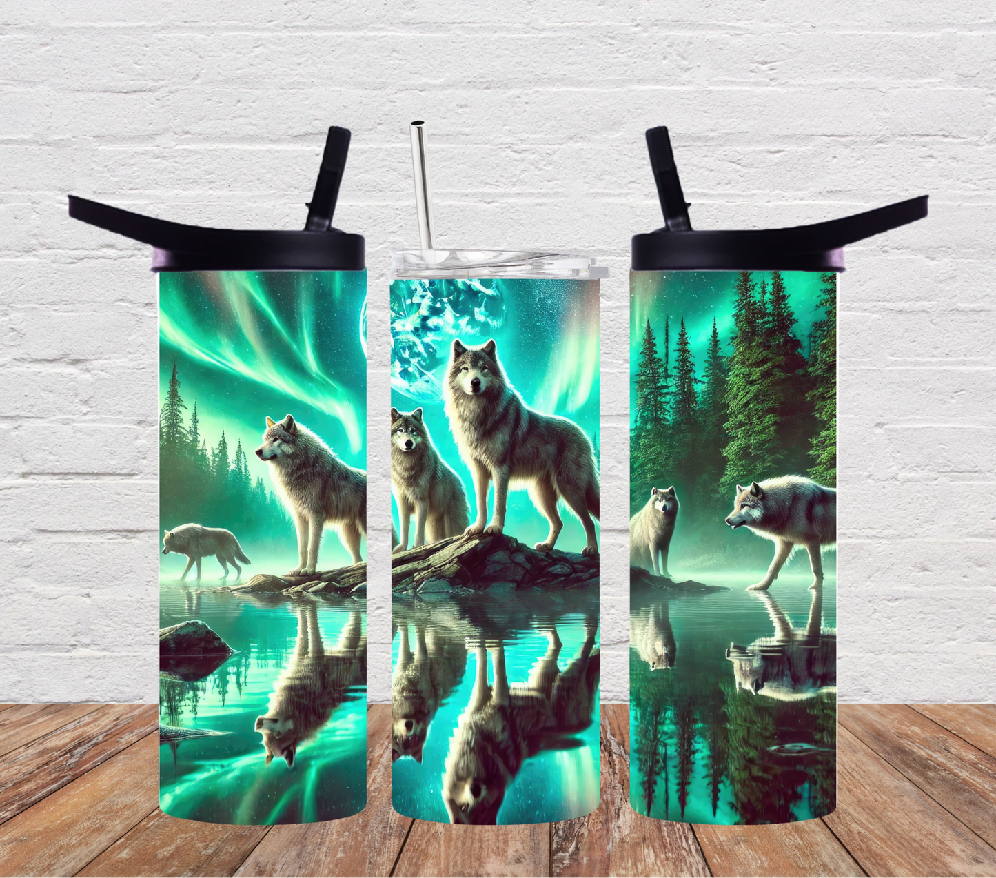 Northern Lights wolf