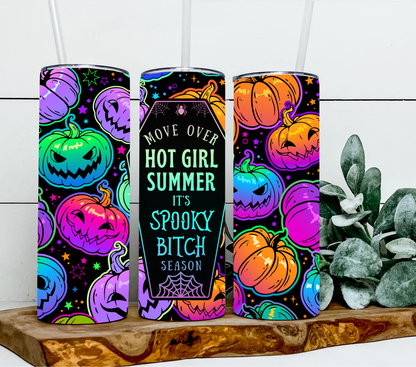 Halloween neon pumpkins spooky Bitch season